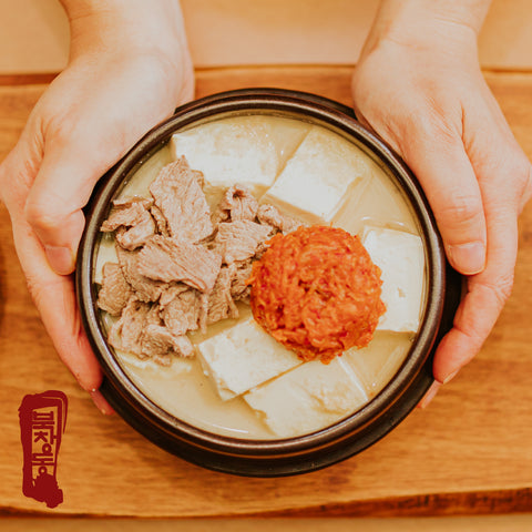 북창동 순두부 l White Pork Kimchi Soon Tofu Soup • 하얀 돼지고기 김치 순두부 1-2인분