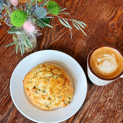 Stomping Ground Cafe l Kale & Cheese Scone • 케일 앤 치즈 스콘