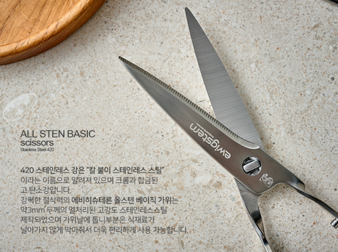 YummybunnyㅣEwigstern  All Sten Basic Scissors • 에비히수테른 올 스텐 베이직 분리형 가위