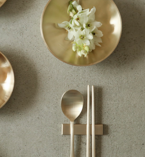 이봉주 방짜유기 l Bangjja Yugi Spoon & Chopstick Couple Set • 공방 수저 커플세트