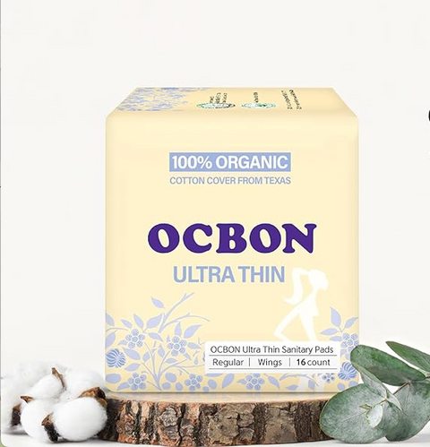 Organic Cotton BON l Ultra Thin Sanitary Pads (Regular) • 유기농 본 울트라 레귤러 16's