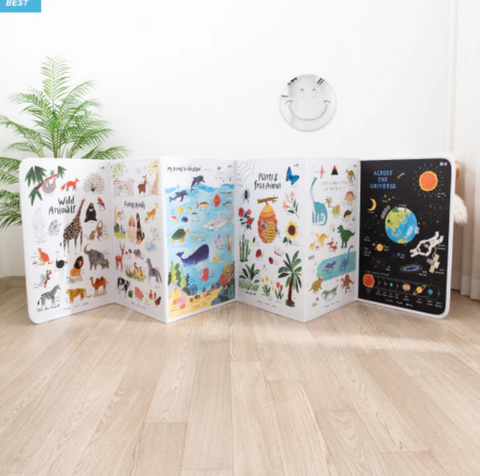 GOVIE l MyAunt Children's Folding Screen Ako Poster (SayPen compatiable) • 마이앤트 아코포스너 양면 한글 영어 학습벽보