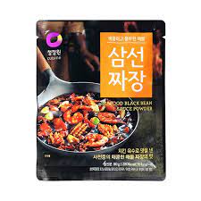 Grocery l Seafood Black Bean Sauce Powder • 청정원 삼선 짜장 80g