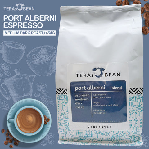 TERA's BEAN l Port Alberni Espresso Medium Dark Roast • 에스프레소 미디움 다크 로스트 454 g